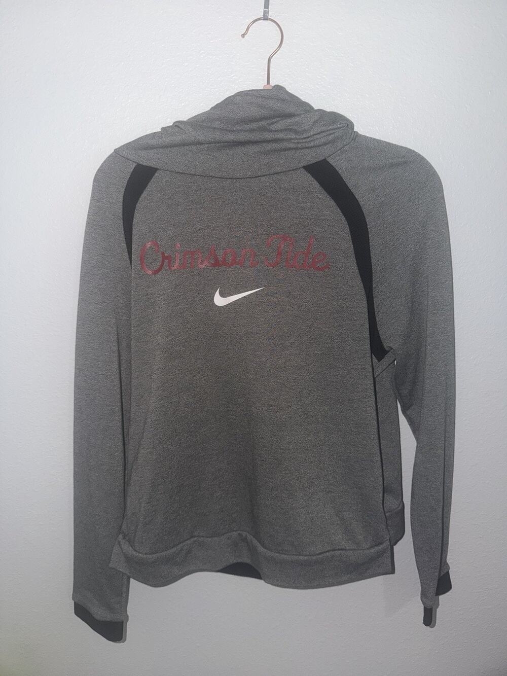 EUC WOMENS MED NIKE DRI-FIT Alabama Crimson Tide HOODIE SWEATSHIRT (AM8)